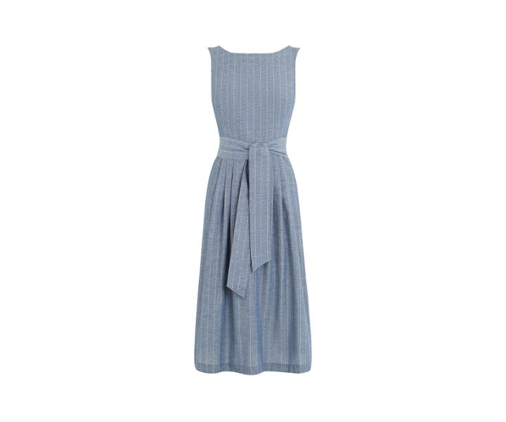 Oasis Pin Stripe Midi Dress