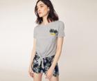 Oasis Embroidered Palm Pocket Tee