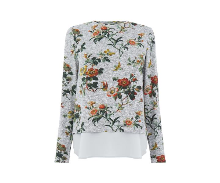 Oasis Rossetti Woven Cosy Top