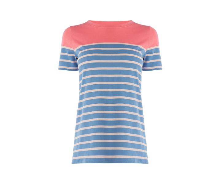 Oasis Coloured Stripe Slogan Tee