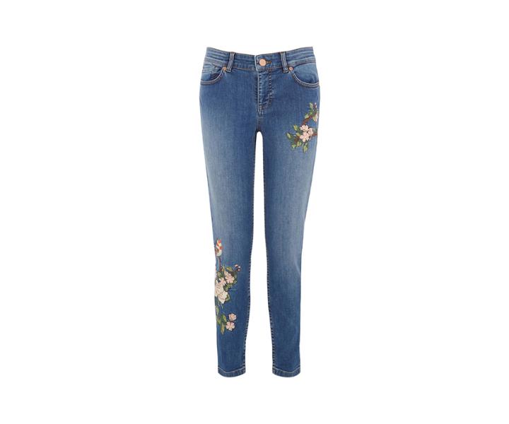 Oasis Bird Embroidered Jean