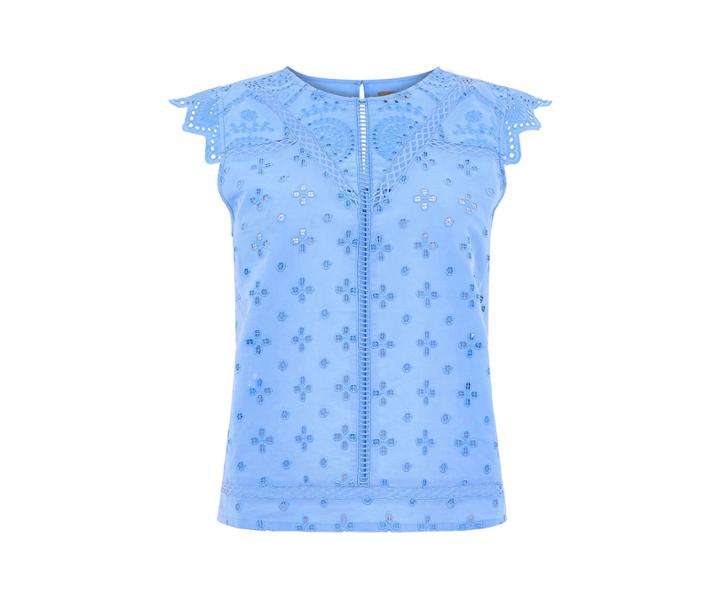 Oasis Cotton Broiderie Shell Top