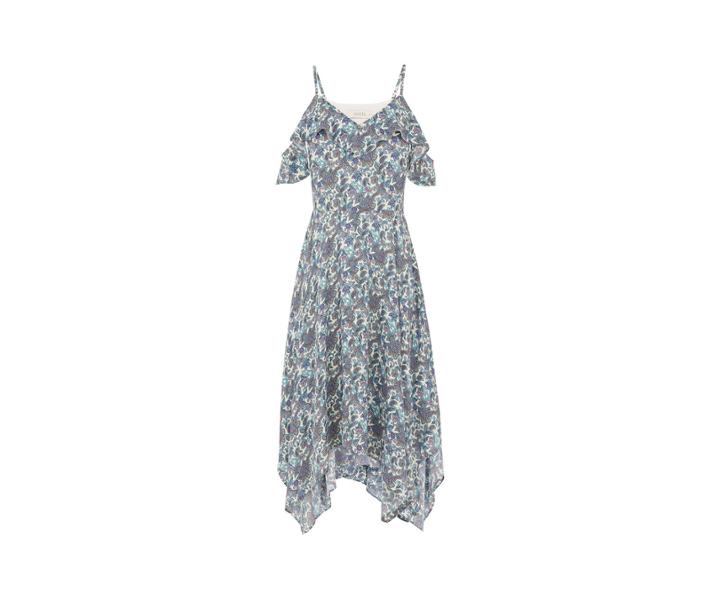 Oasis Paisley Hanky Hem Dress