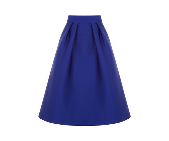 Oasis Satin Twill Midi Skirt