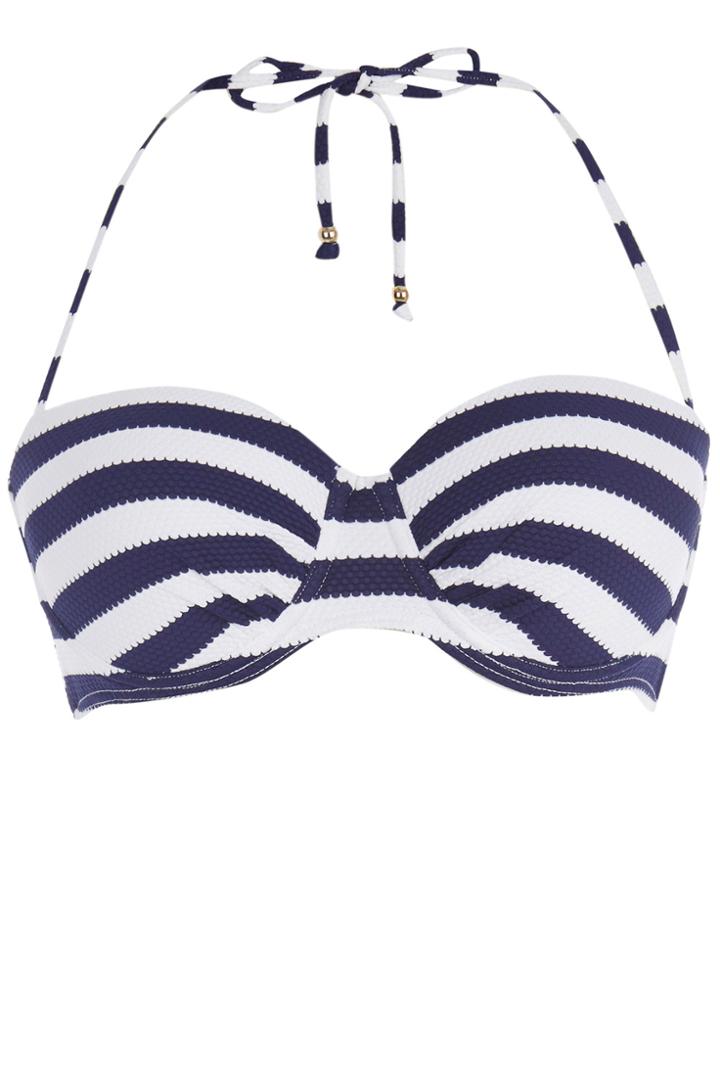 Oasis Textured Stripe Cupped Bikini