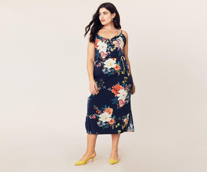 Oasis Curve Heather Midi Dress