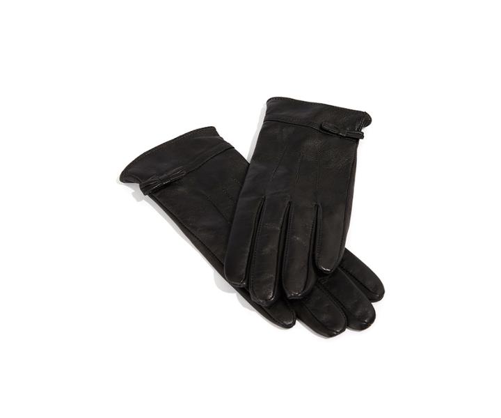 Oasis Leather Glove With Bow
