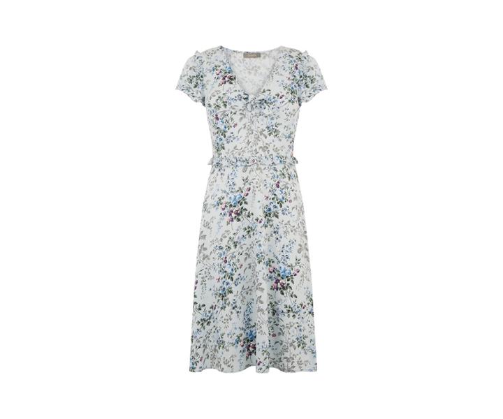 Oasis Long Ditsy Tie Dress