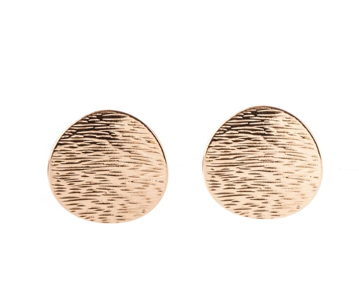 Oasis Textured Disc Earrings