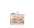 Oasis Leather Scallop Clutch