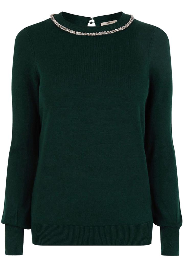 Oasis Embellished Crew Jumper