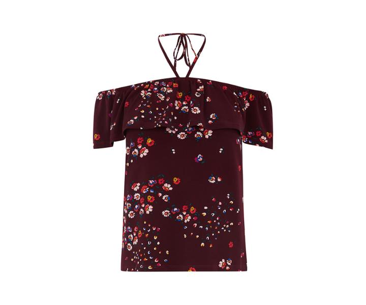 Oasis Ditsy Bardot Top