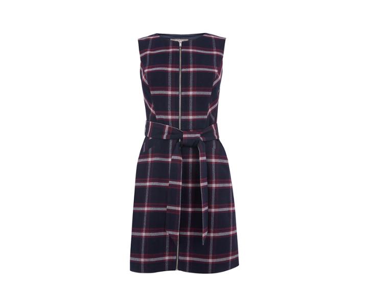 Oasis Merlot Check Dress