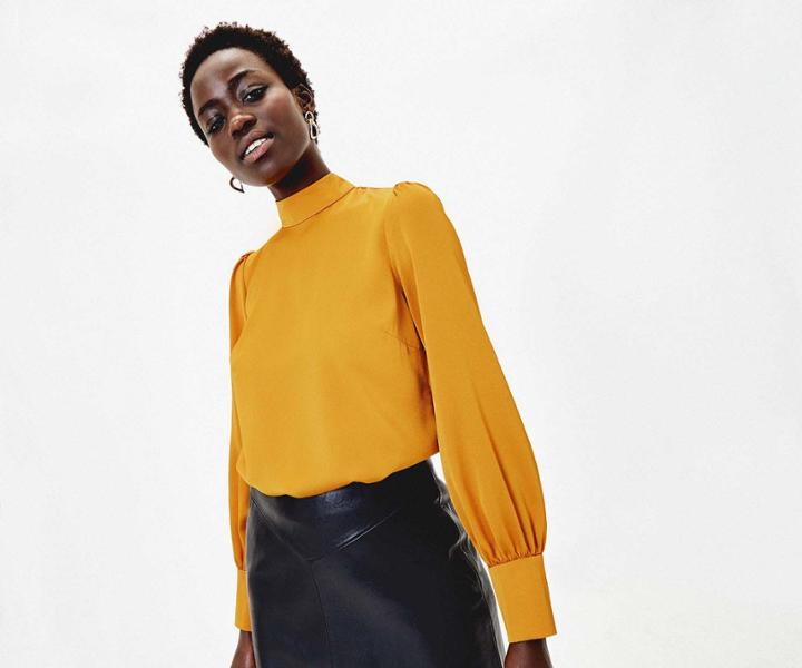 Oasis High Neck Long Sleeve Top
