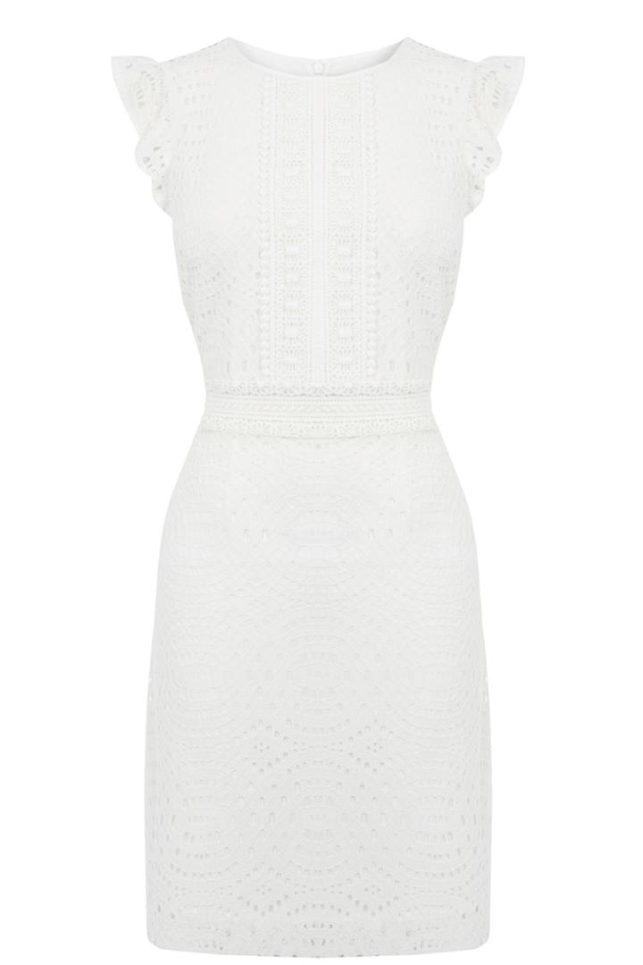 Oasis Geo Patched Lace Dress