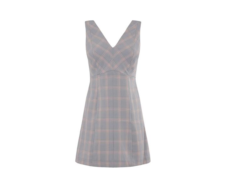 Oasis Short Check Shift Dress