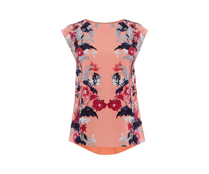 Oasis Leaf & Rose Tee