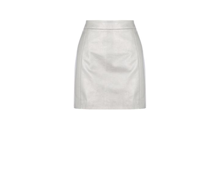 Oasis Faux Leather Metallic Skirt