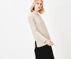 Oasis Step Hem High Neck Jumper