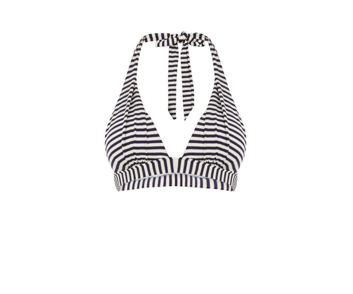 Oasis Metallic Stripe Bikini Top