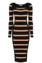 Oasis Striped Colourblock Dress