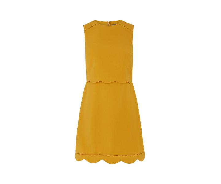 Oasis Scallop Double Layer Dress