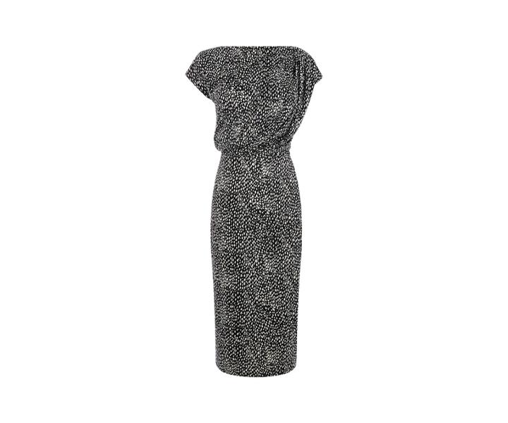 Oasis Abstract Animal Drape Dress