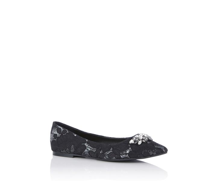 Oasis Ntu Lace Embellished Flat