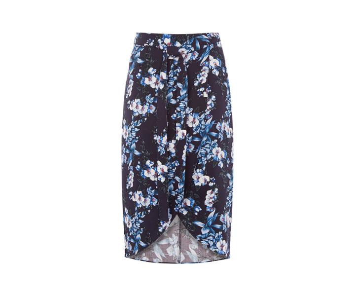 Oasis Tropical Botanical Midi Skirt