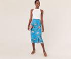 Oasis Floral Wrap Midi Skirt