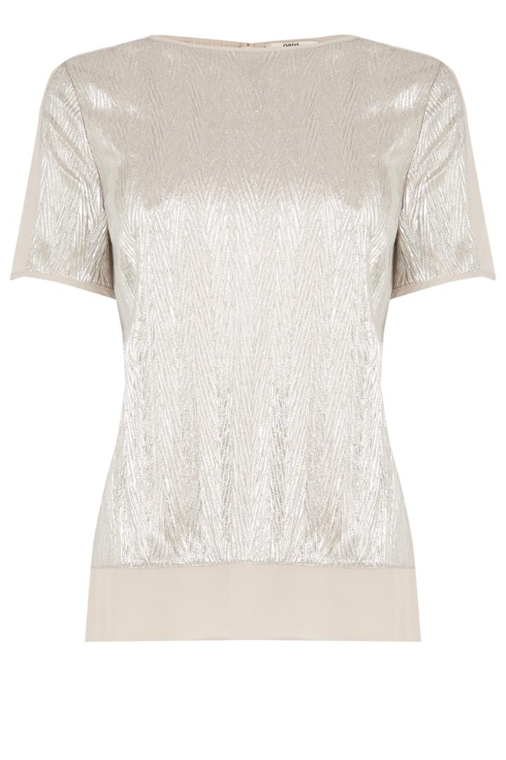 Oasis Zig Zag Crinkle T-shirt