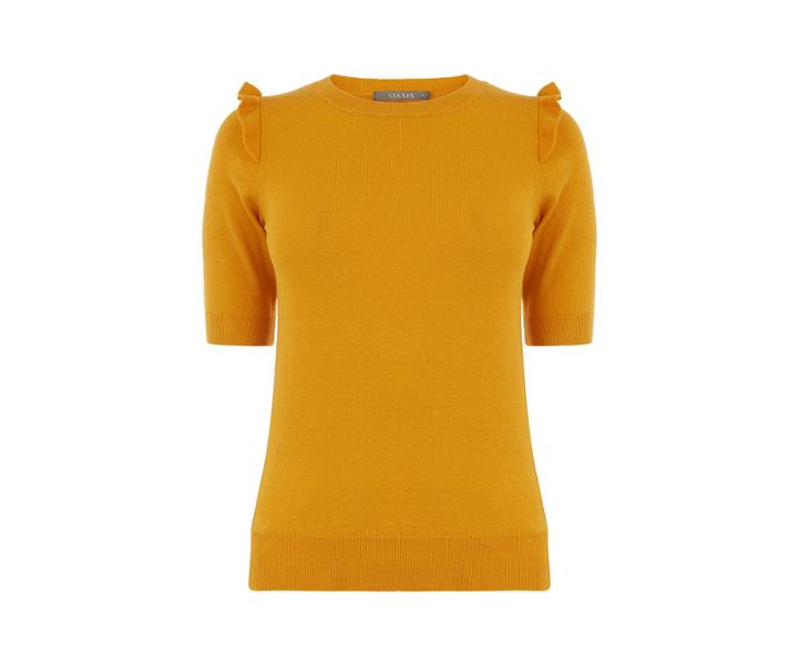 Oasis Phoebe Frill Shoulder Jumper