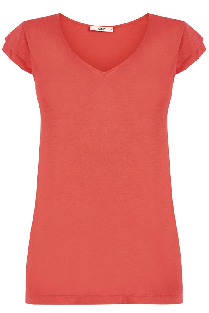 Oasis Double Cap Sleeve T-shirt