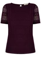 Oasis Angled Pom Pom T-shirt