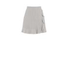 Oasis Seersucker Ruffle Skirt