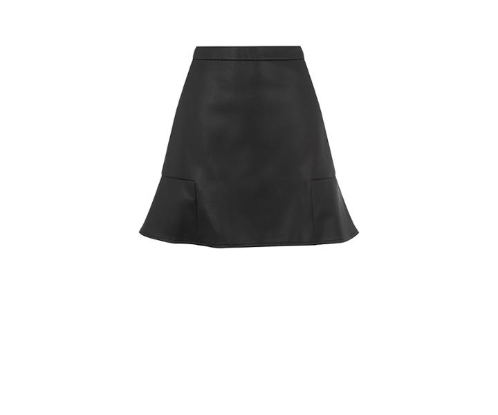 Oasis Faux Leather Flippy Skirt