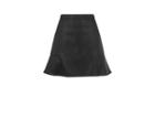Oasis Faux Leather Flippy Skirt