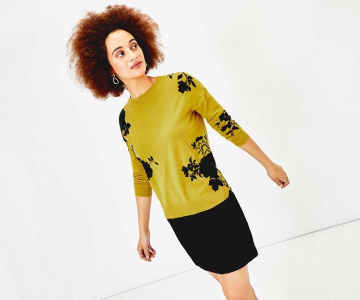 Oasis Faith Floral Print Jumper
