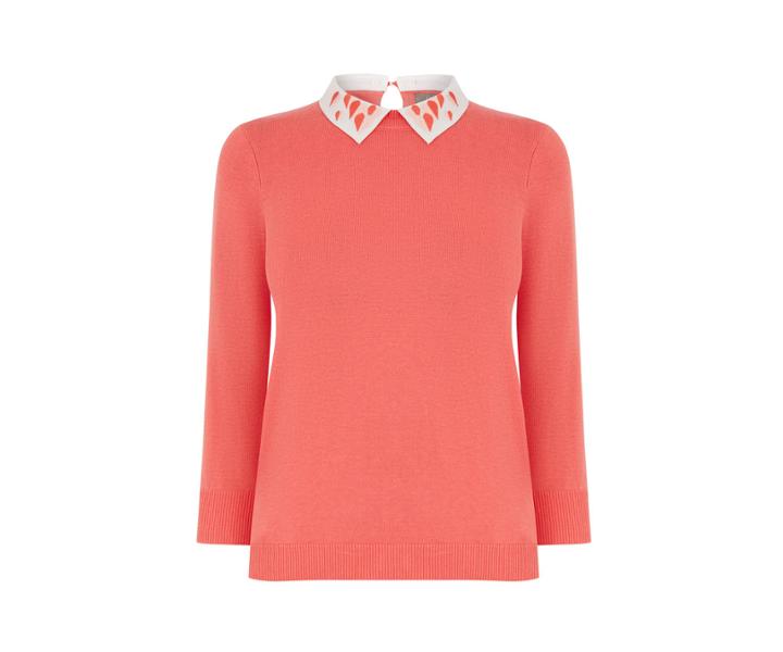 Oasis Margo Heart Collar Jumper