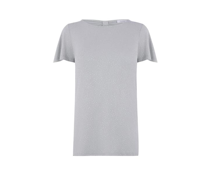 Oasis Glitter Spot Bow Back Tee