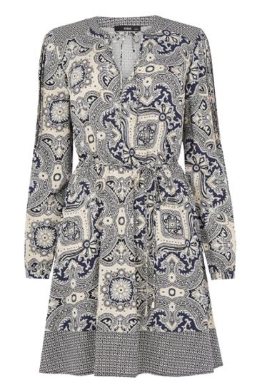 Oasis Paisley Patched Dress