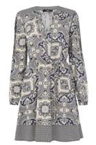 Oasis Paisley Patched Dress
