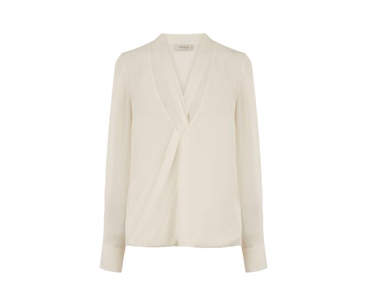 Oasis Twist Front Drape Top