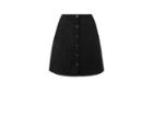 Oasis Faux Suede Popper Skirt