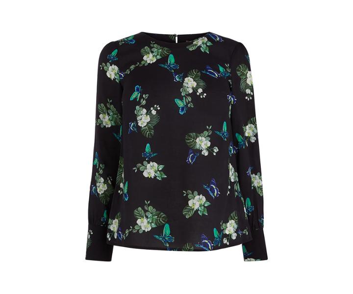 Oasis Butterfly Deep Cuff Top