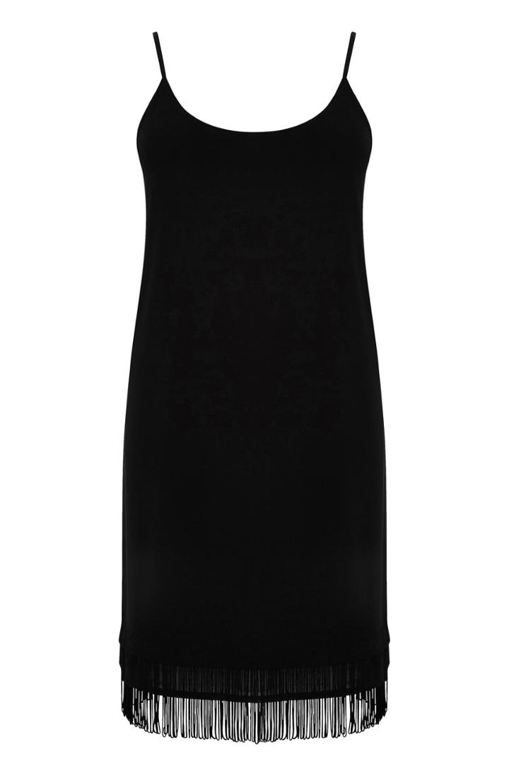 Oasis Fringed Hem Crepe Cami Dress