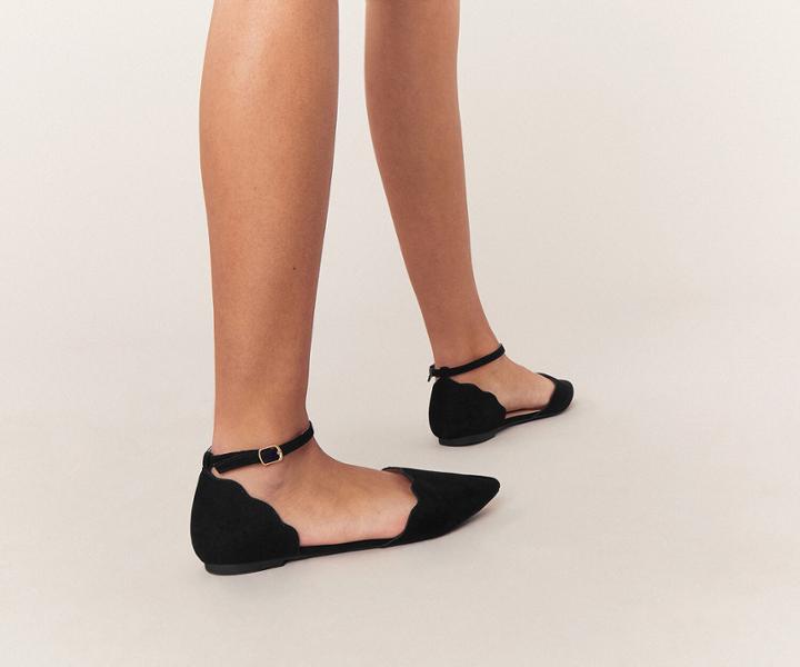 Oasis Scallop Flat Shoes