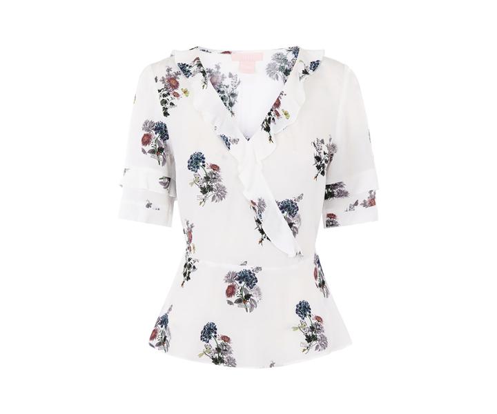 Oasis Nhm Floral Tea Top