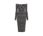 Oasis Stripe Wrap Bardot Tube Dress