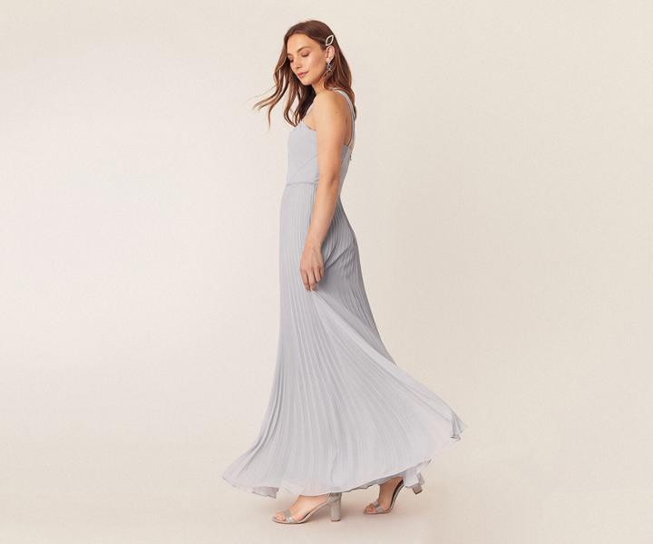 Oasis Pleated Bridesmaid Dress